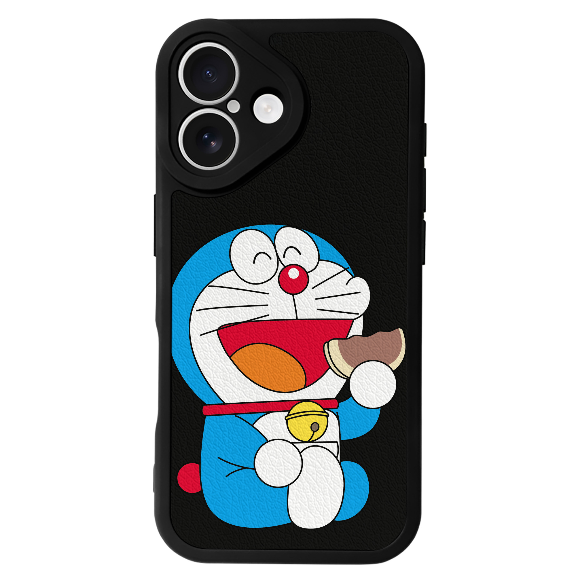 （画像用） ドラえもん Doraemon 【iPhone 16シリーズ対応】シリコンスマホケース（レザー調） 材質：シリコン